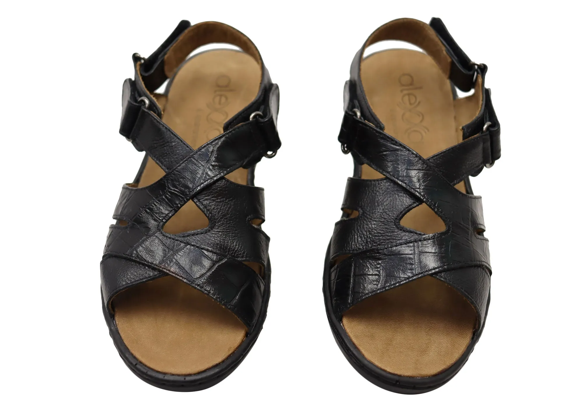 Opananken Larra Damen Bequeme Brasilianische Ledersandalen Opananken Schuhe