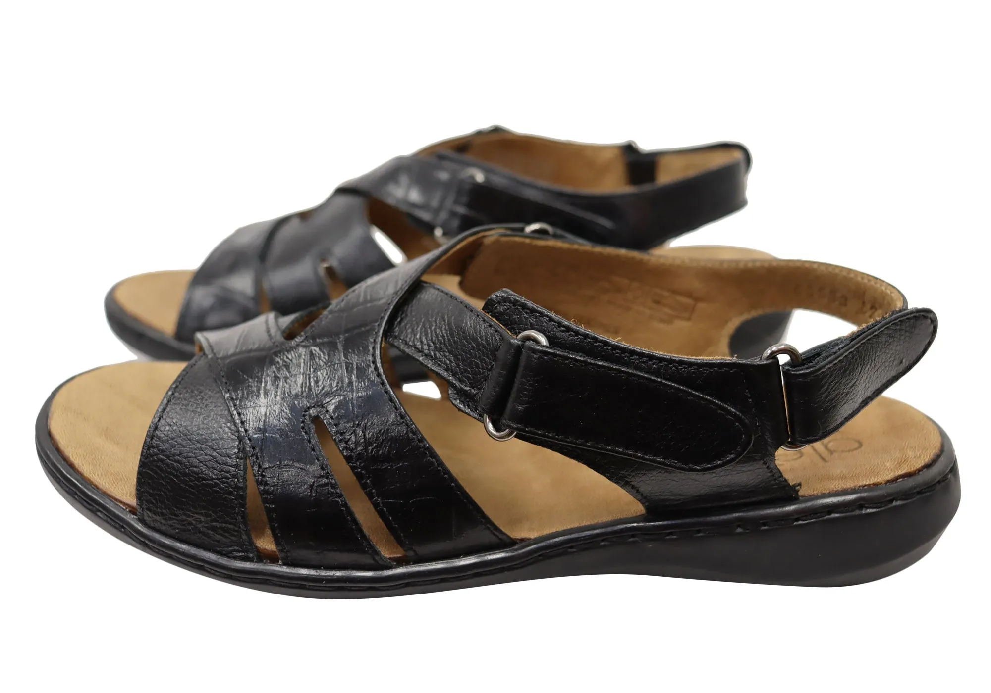 Opananken Larra Damen Bequeme Brasilianische Ledersandalen Opananken Schuhe