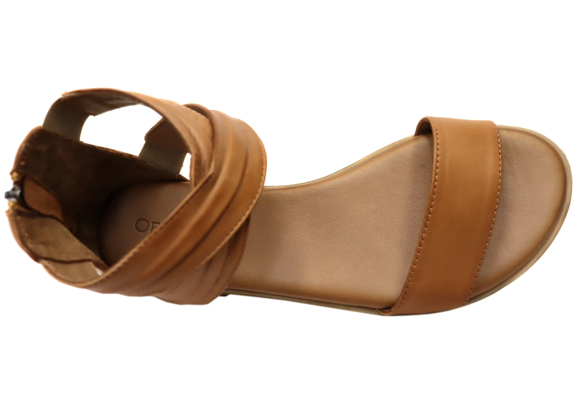 Orizonte Edithvale Damen Bequeme Europäische Ledersandalen Orizonte Schuhe