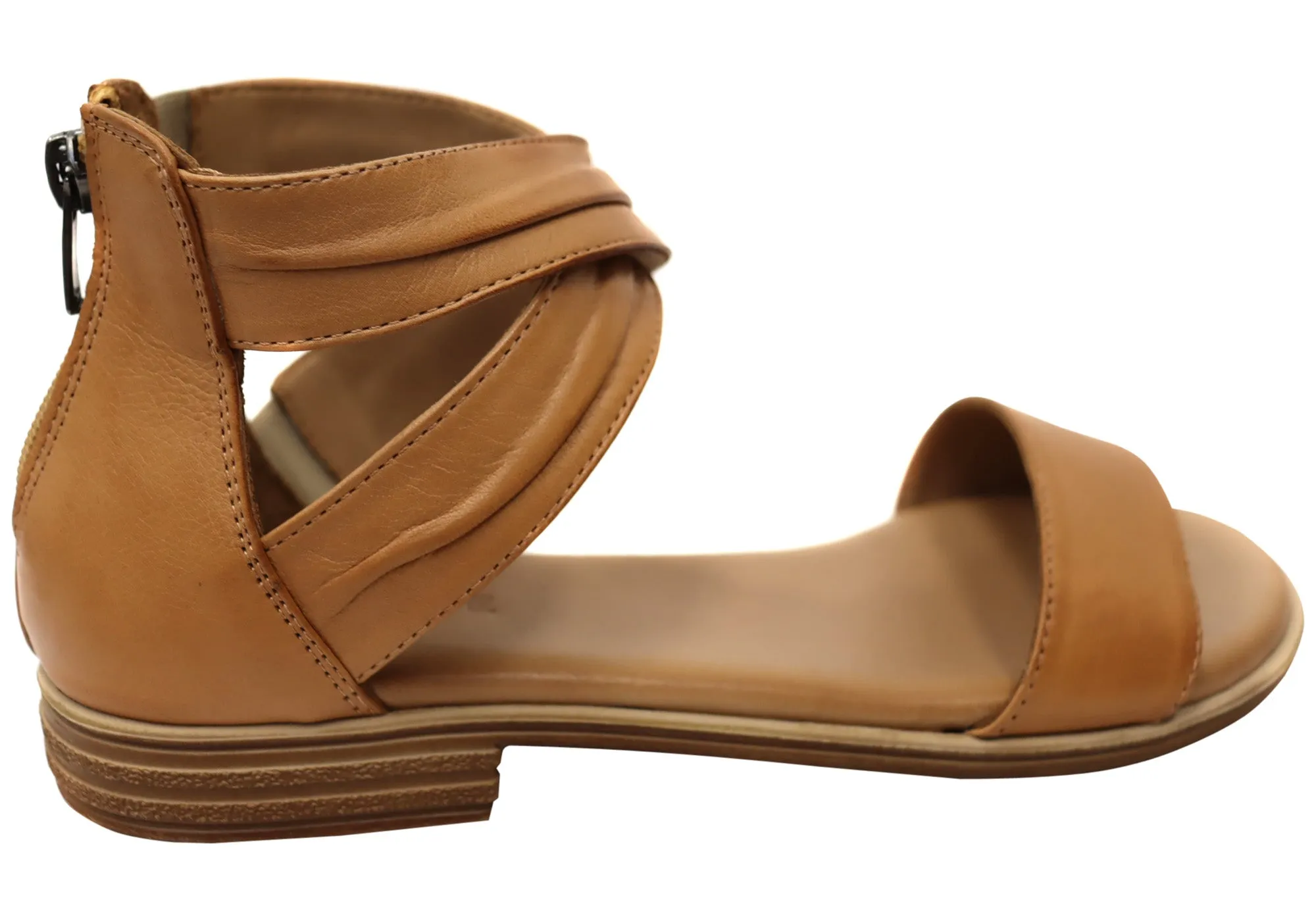 Orizonte Edithvale Damen Bequeme Europäische Ledersandalen Orizonte Schuhe