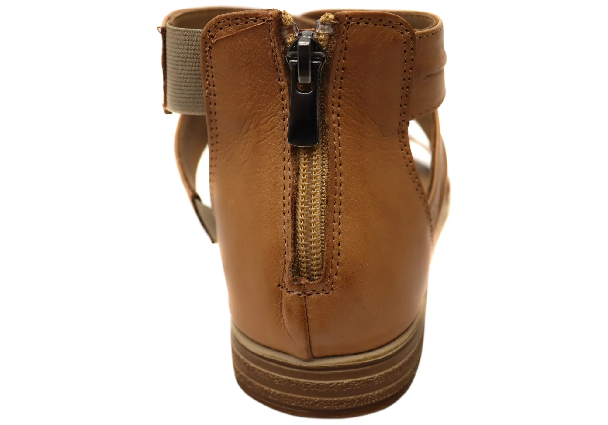 Orizonte Edithvale Damen Bequeme Europäische Ledersandalen Orizonte Schuhe