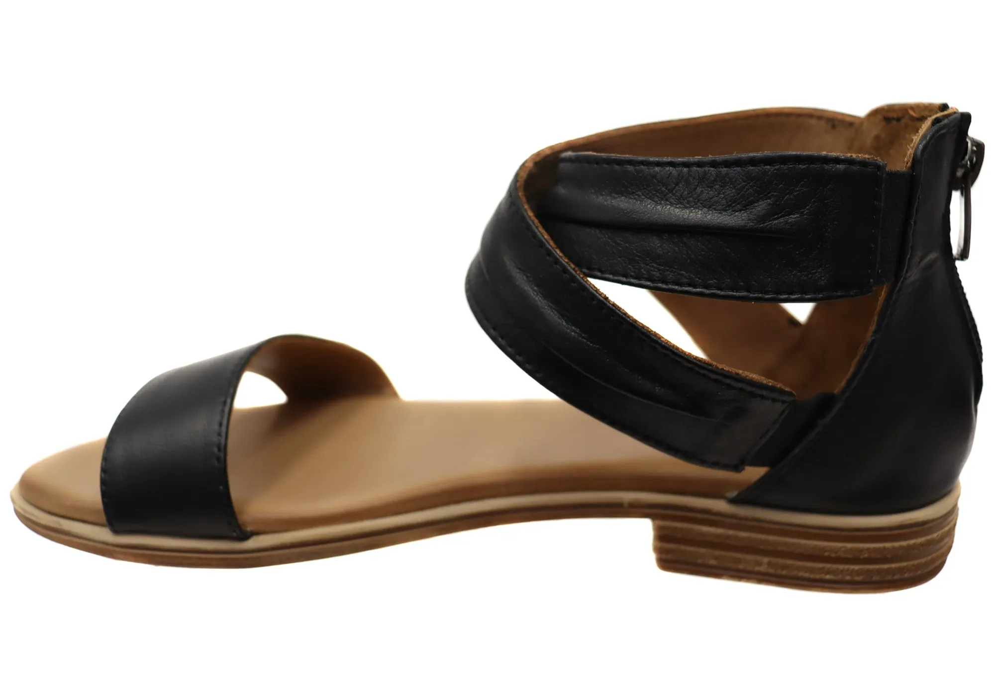 Orizonte Edithvale Damen Bequeme Europäische Ledersandalen Orizonte Schuhe