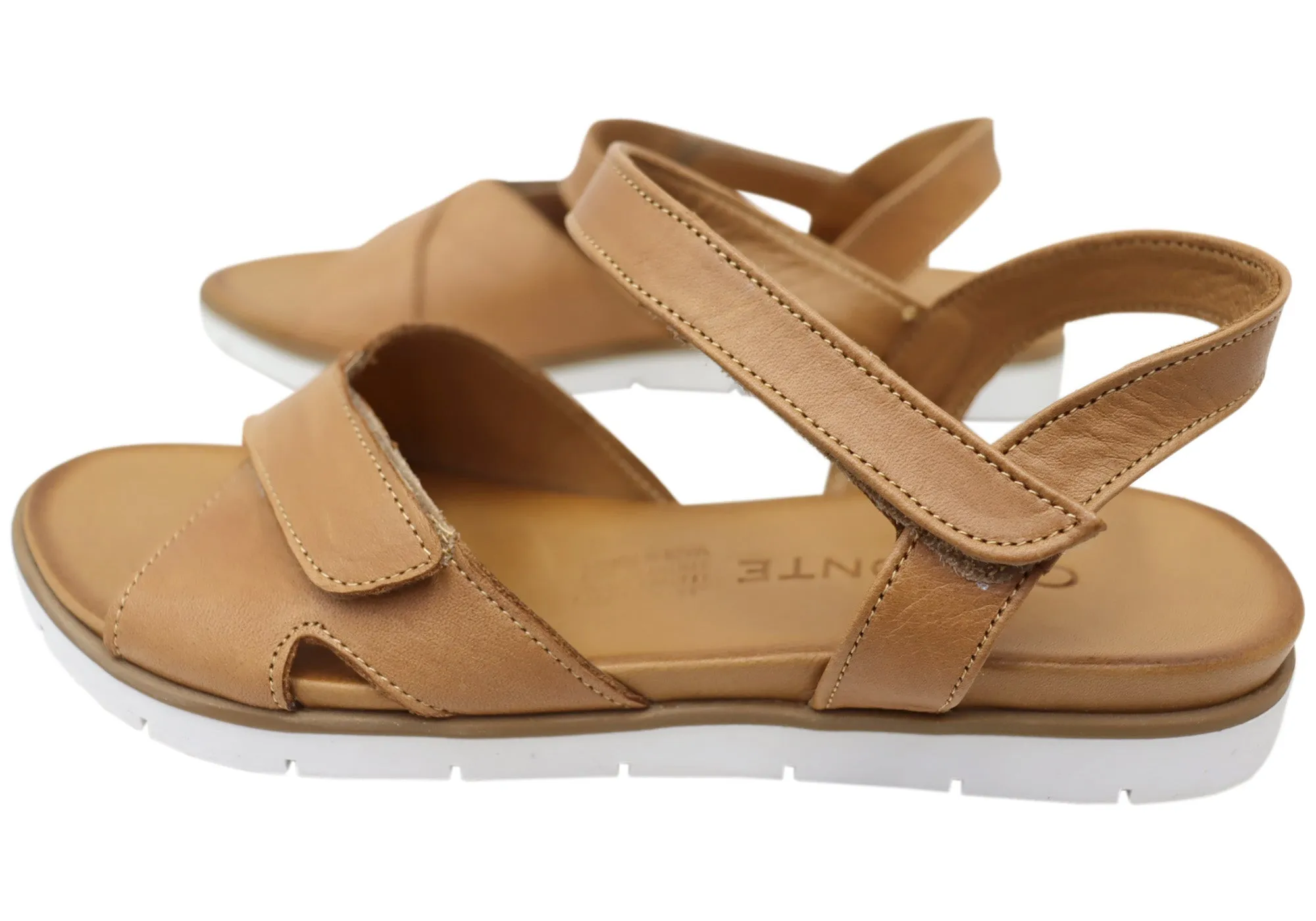 Orizonte Luvve Damen Bequeme Europäische Ledersandalen Orizonte Schuhe