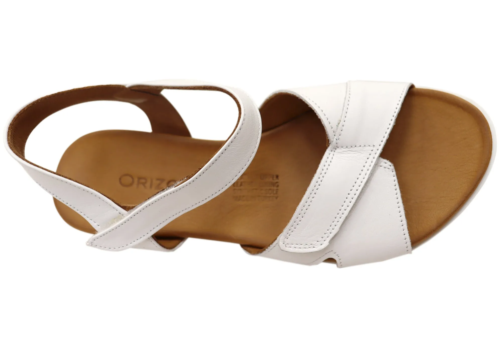 Orizonte Luvve Damen Bequeme Europäische Ledersandalen Orizonte Schuhe