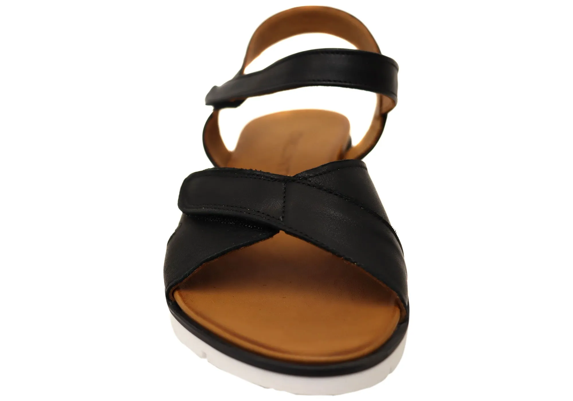 Orizonte Luvve Damen Bequeme Europäische Ledersandalen Orizonte Schuhe