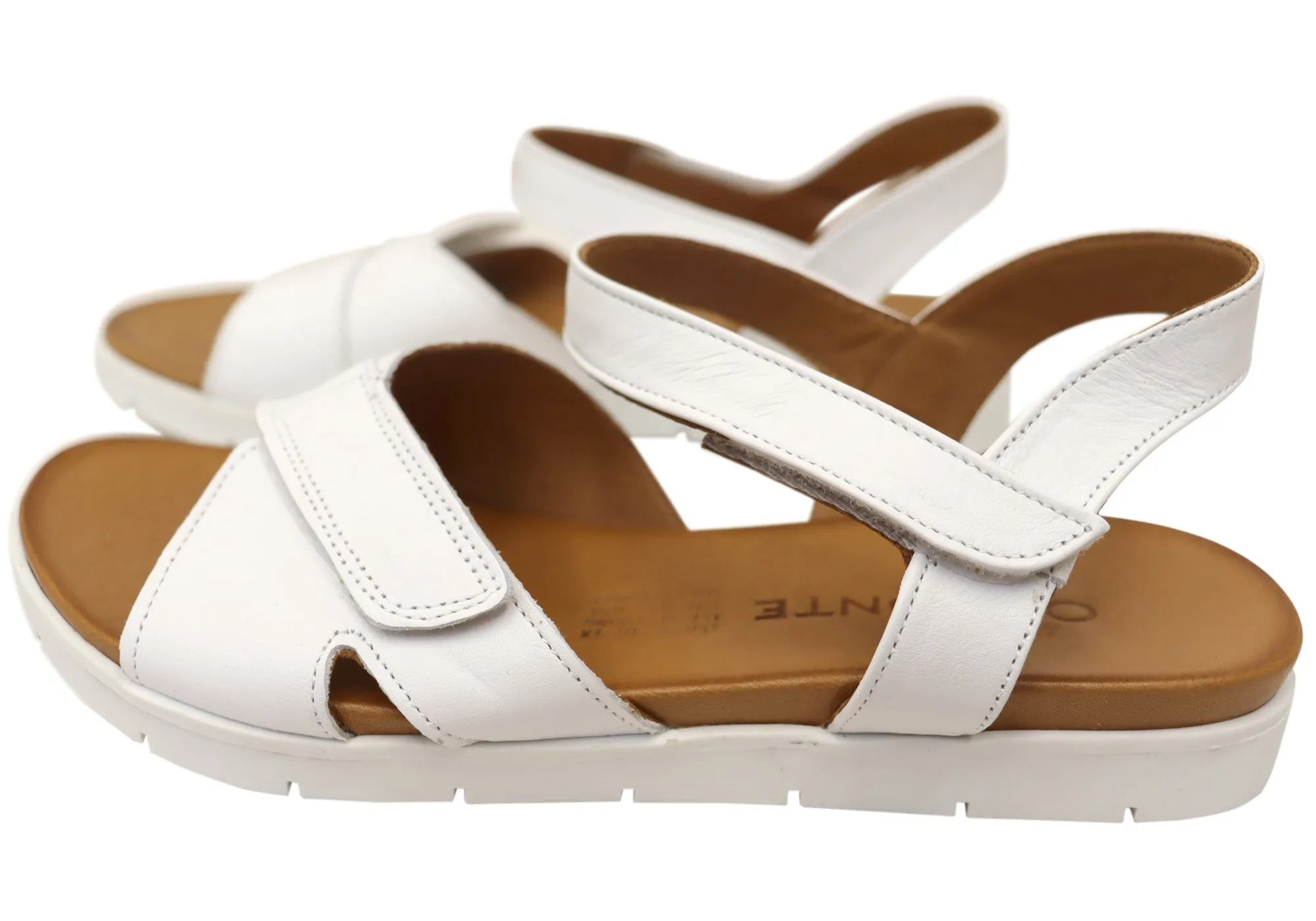 Orizonte Luvve Damen Bequeme Europäische Ledersandalen Orizonte Schuhe