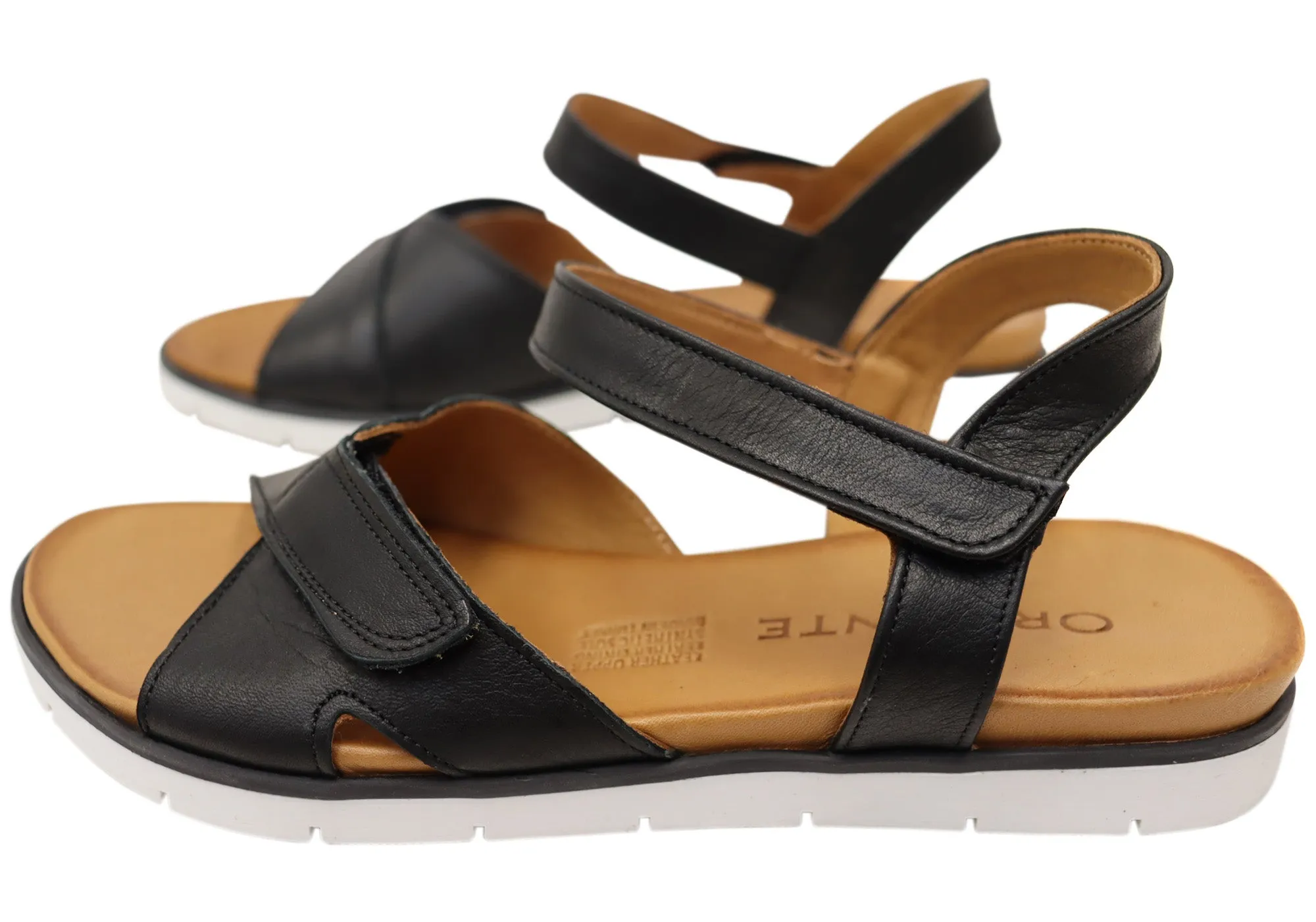 Orizonte Luvve Damen Bequeme Europäische Ledersandalen Orizonte Schuhe