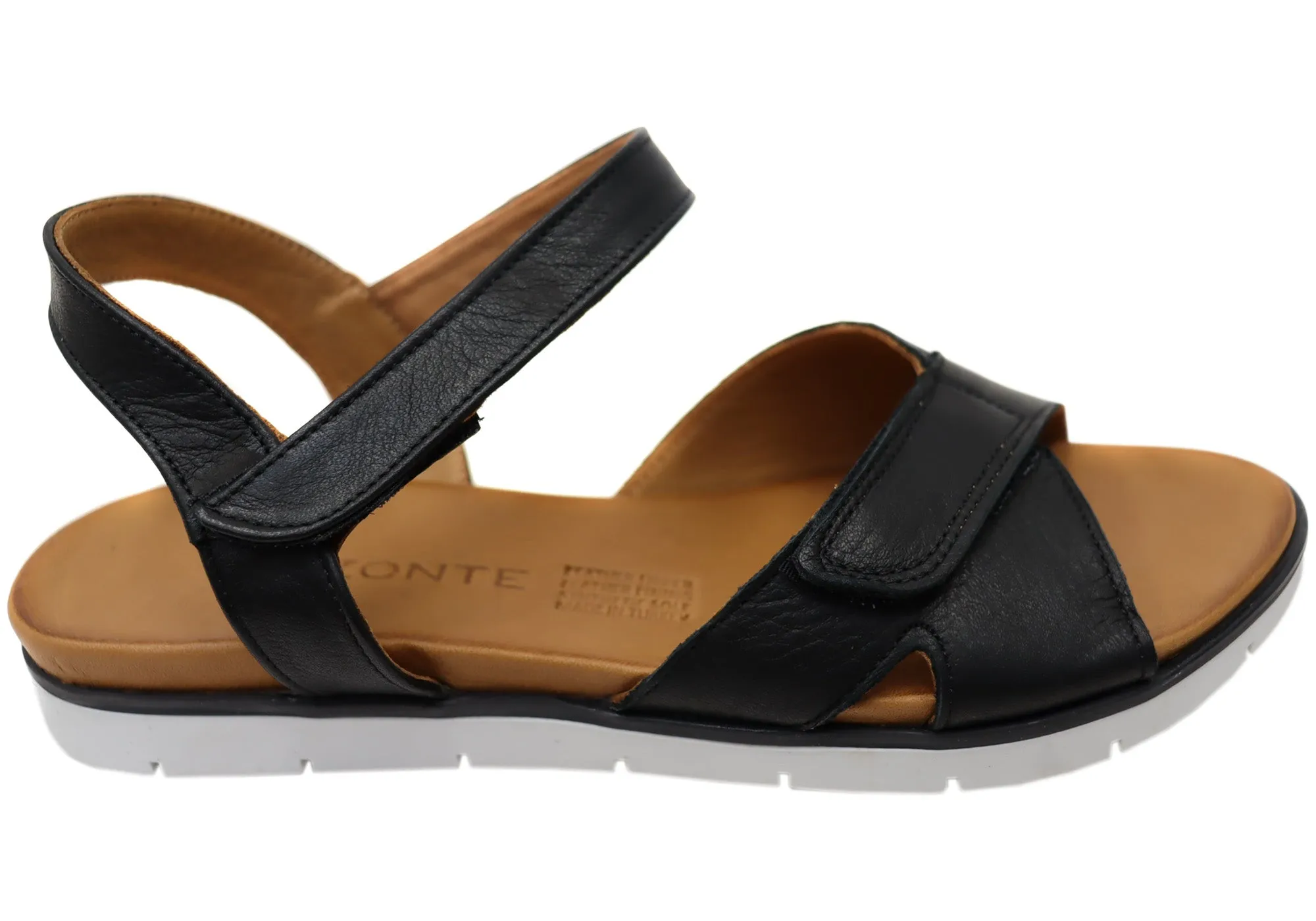 Orizonte Luvve Damen Bequeme Europäische Ledersandalen Orizonte Schuhe