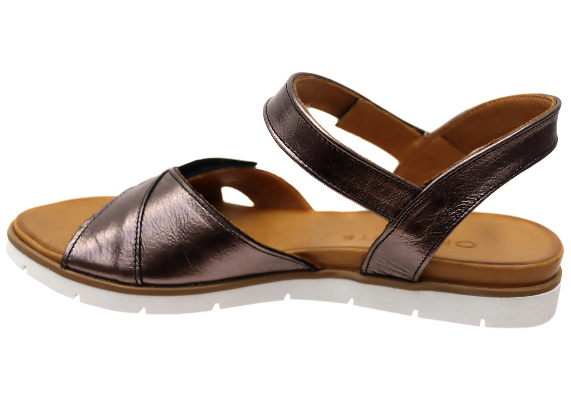 Orizonte Luvve Damen Bequeme Europäische Ledersandalen Orizonte Schuhe