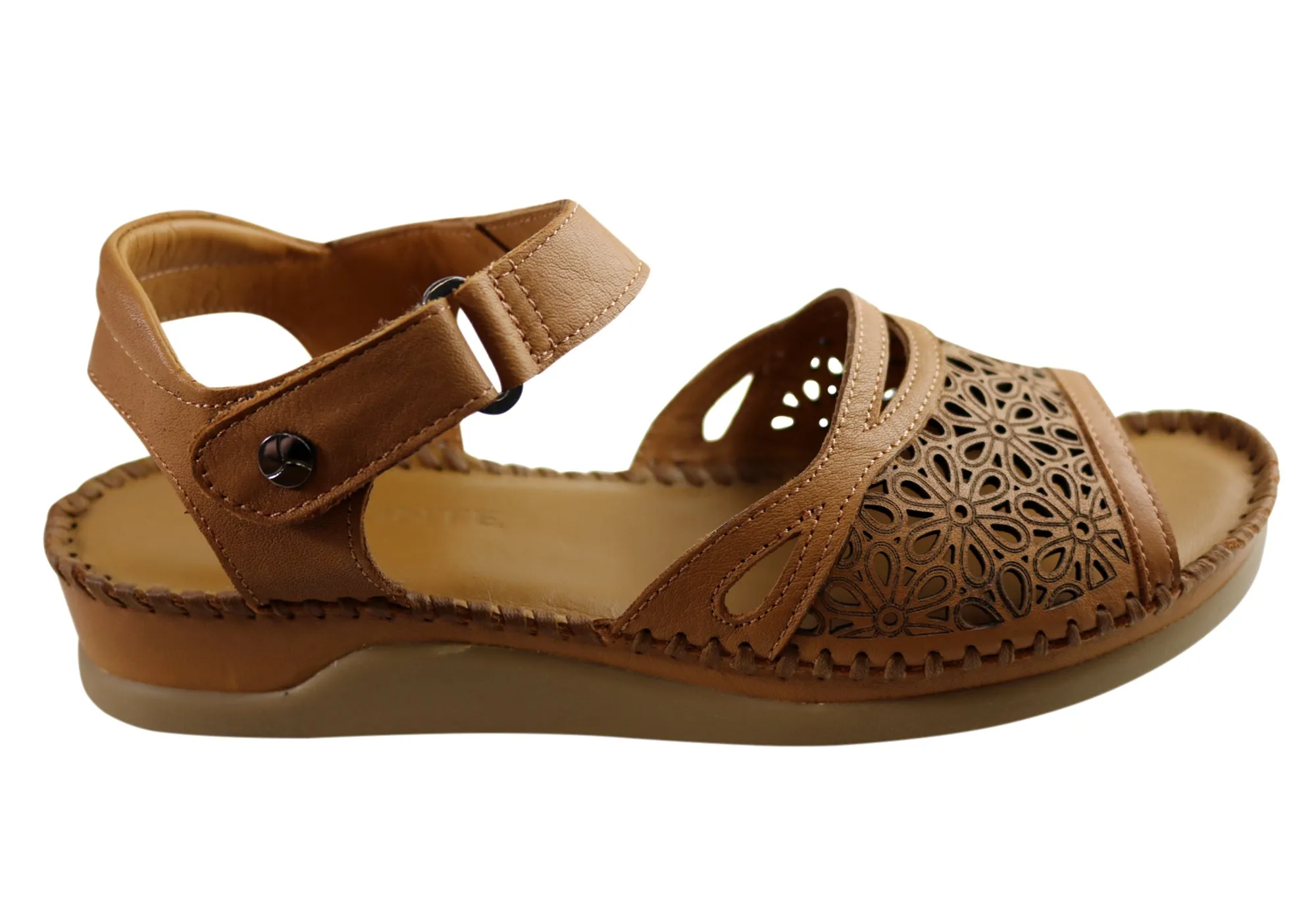 Orizonte Noble Damen Europäische Bequeme Ledersandalen Orizonte Schuhe