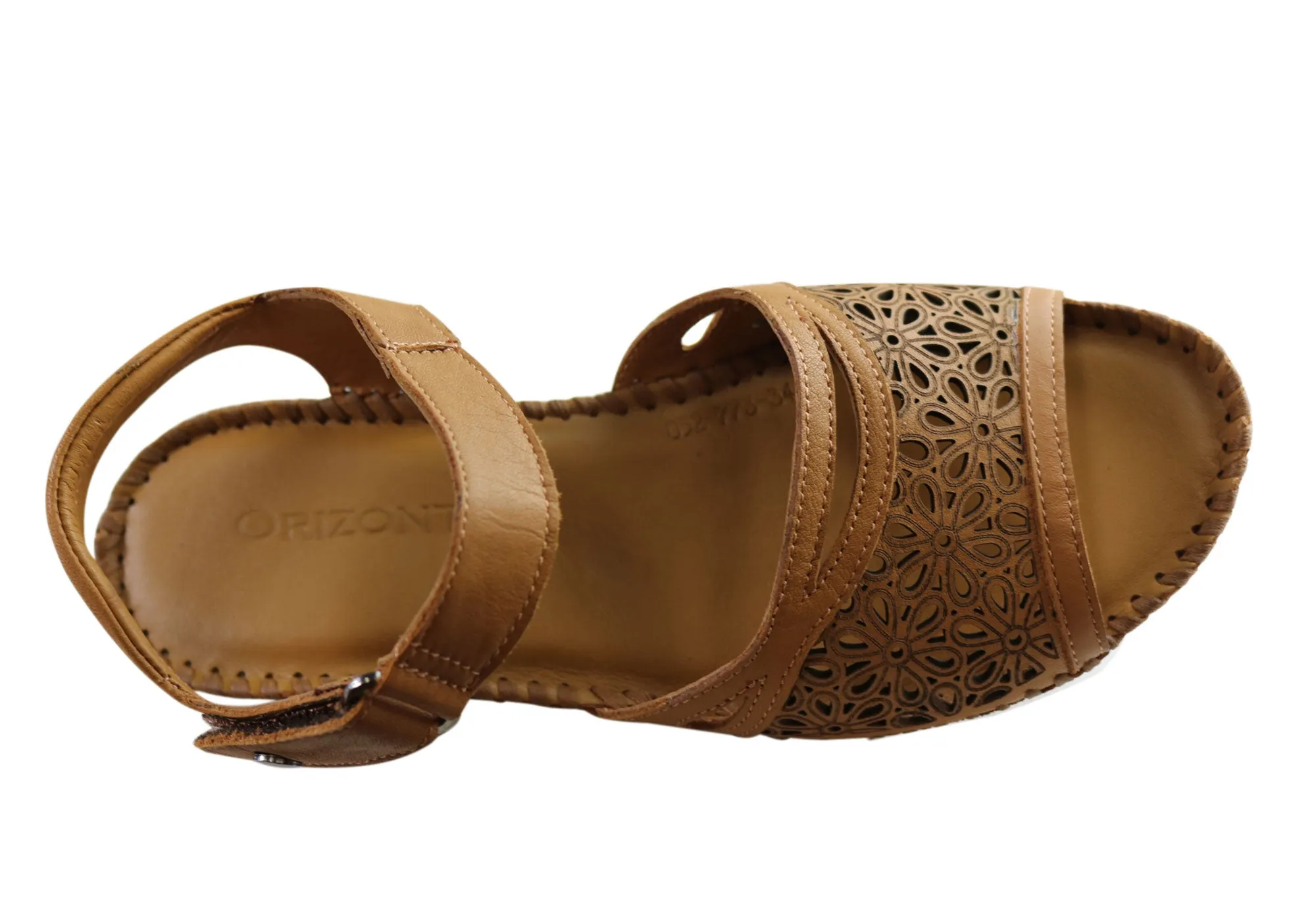 Orizonte Noble Damen Europäische Bequeme Ledersandalen Orizonte Schuhe