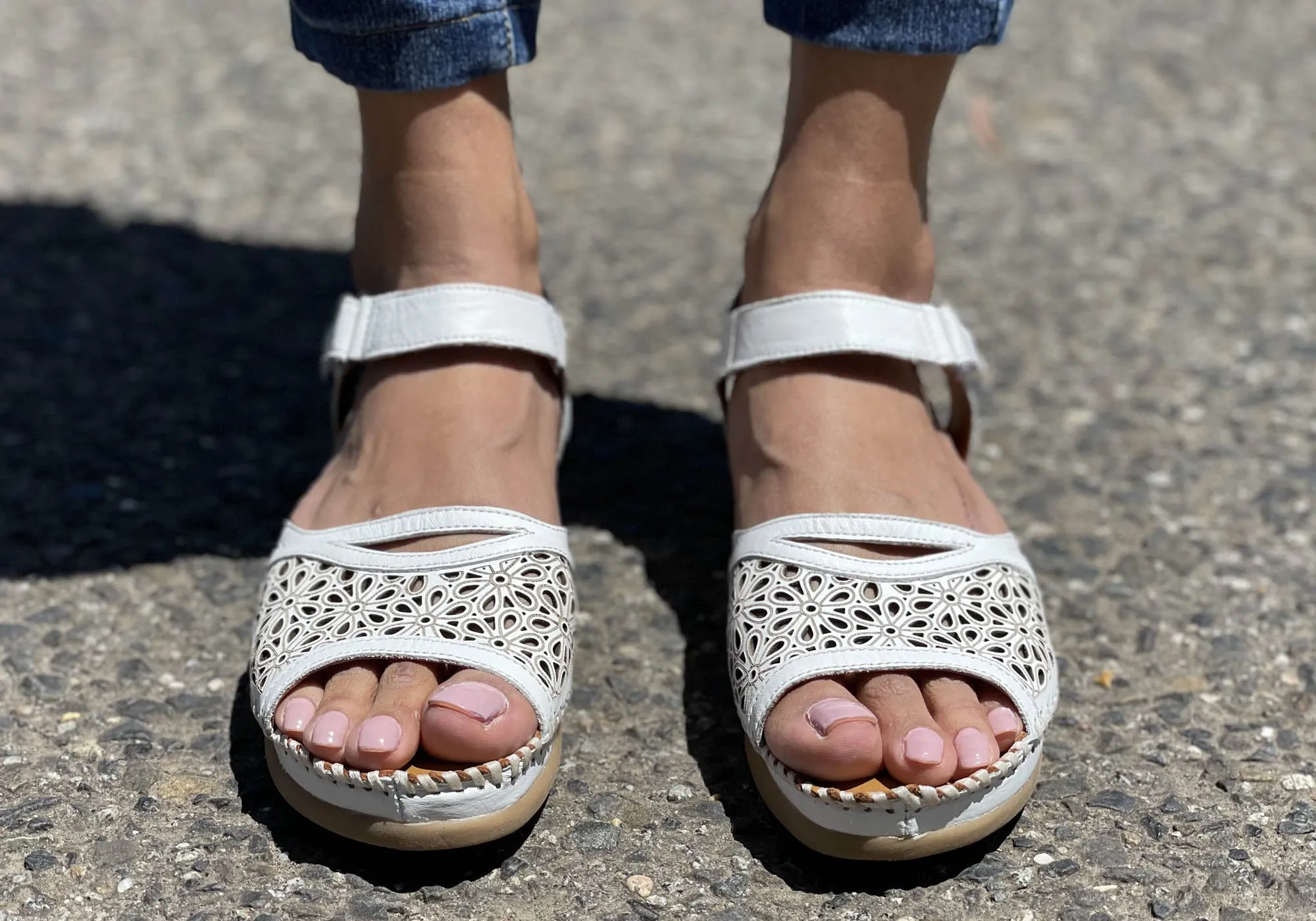 Orizonte Noble Damen Europäische Bequeme Ledersandalen Orizonte Schuhe
