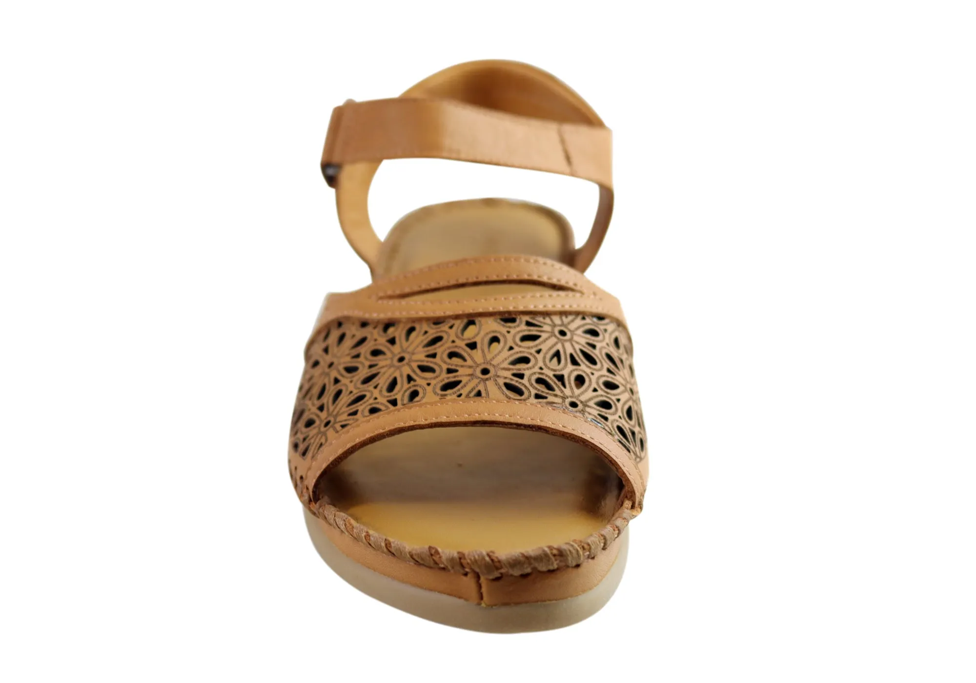Orizonte Noble Damen Europäische Bequeme Ledersandalen Orizonte Schuhe