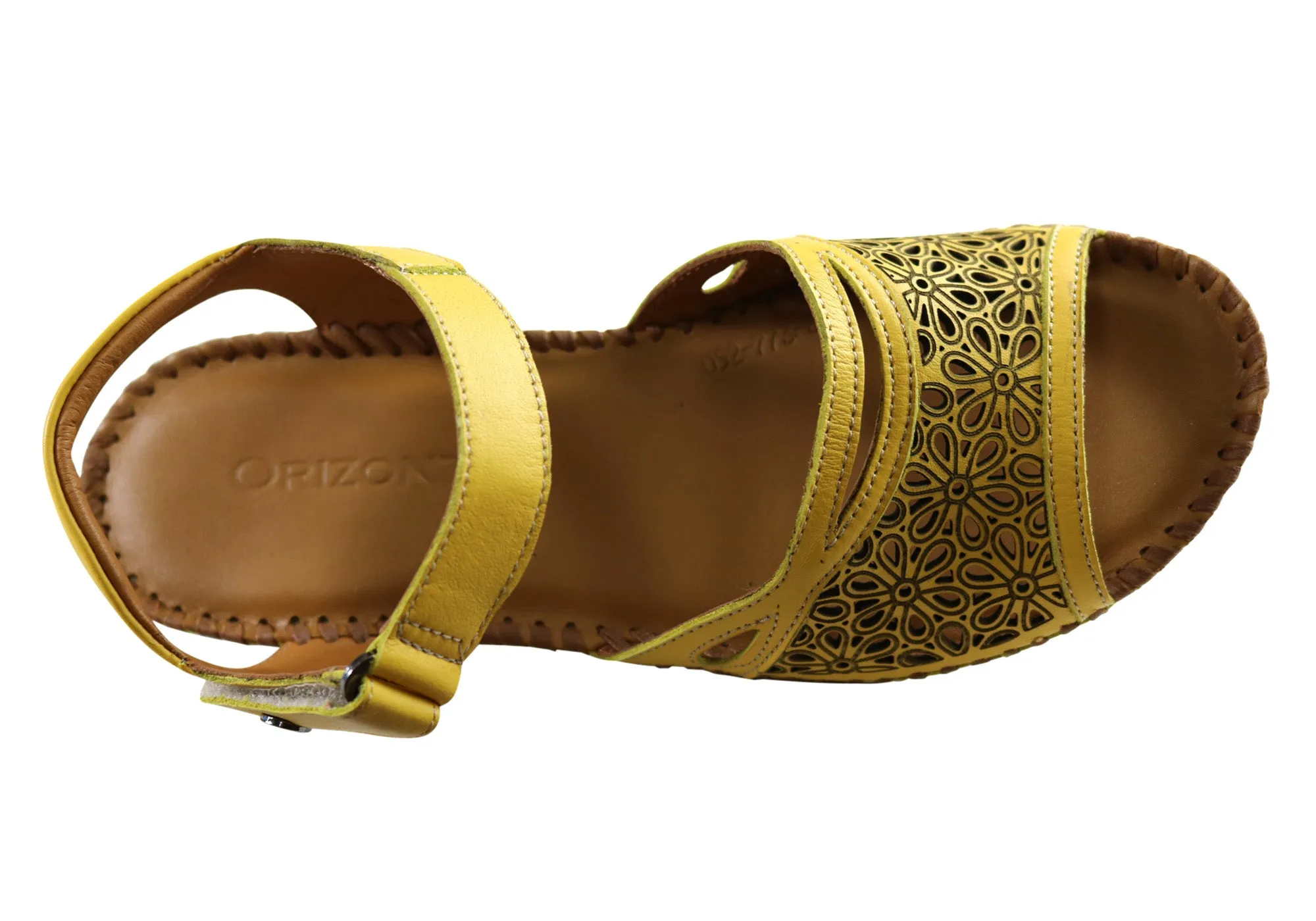 Orizonte Noble Damen Europäische Bequeme Ledersandalen Orizonte Schuhe