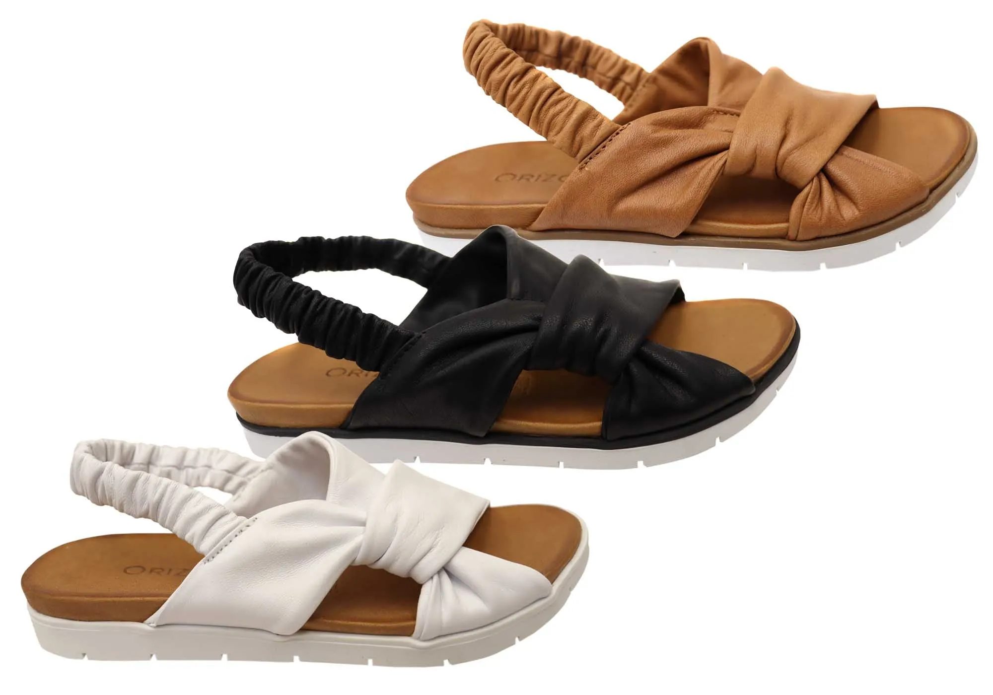 Orizonte Shanty Damen Bequeme Europäische Ledersandalen Orizonte Schuhe