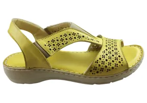Orizonte Thera Damen Europäische Bequeme Ledersandalen Orizonte Schuhe