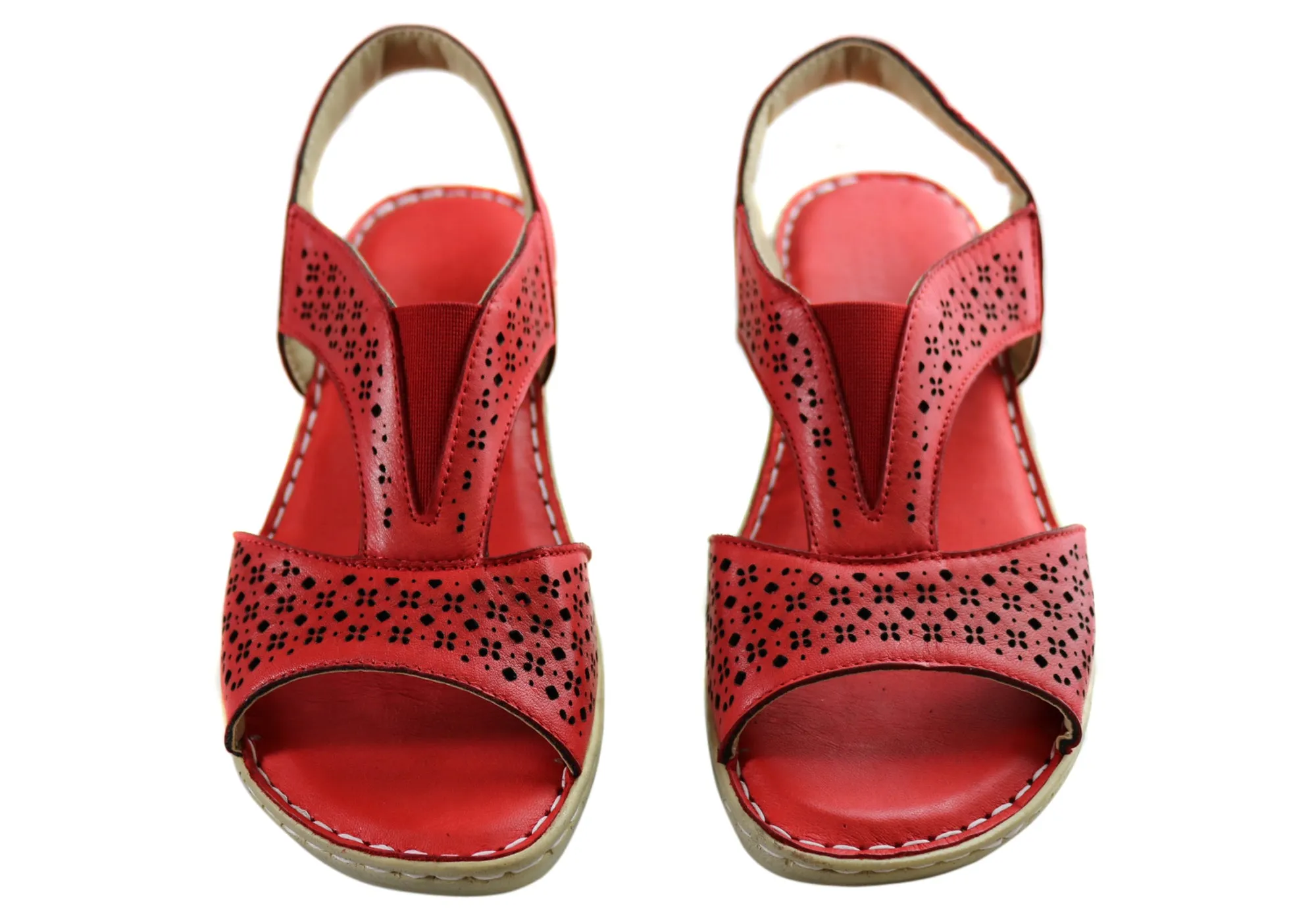 Orizonte Thera Damen Europäische Bequeme Ledersandalen Orizonte Schuhe