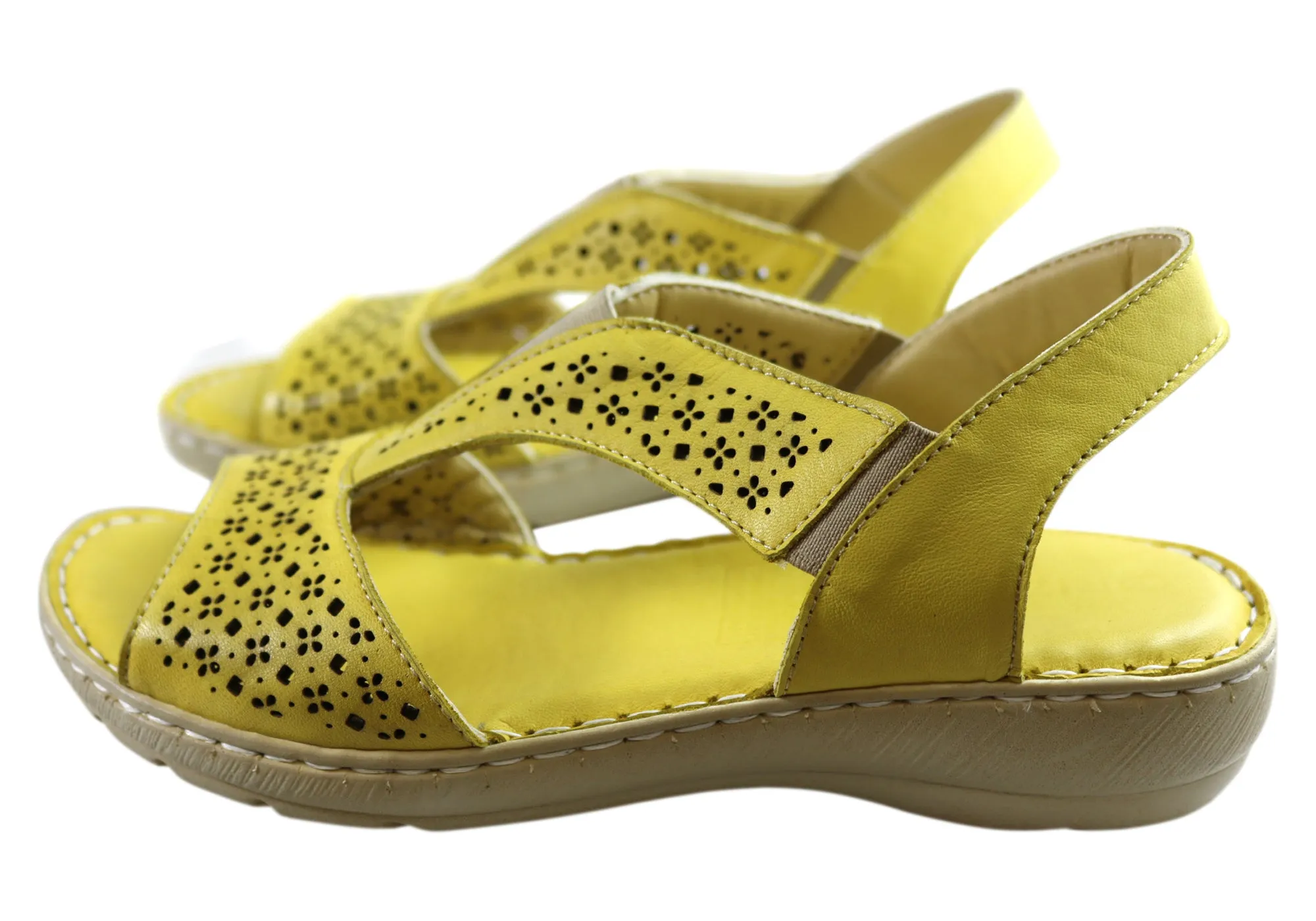 Orizonte Thera Damen Europäische Bequeme Ledersandalen Orizonte Schuhe