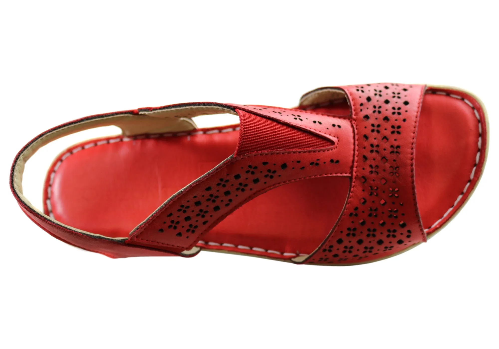 Orizonte Thera Damen Europäische Bequeme Ledersandalen Orizonte Schuhe