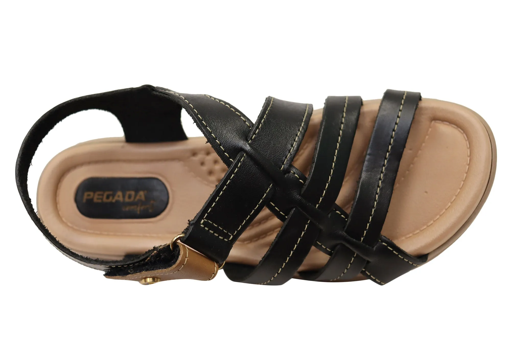 Pegada Gayle Damen Bequeme Ledersandalen Hergestellt In Brasilien Pegada Schuhe