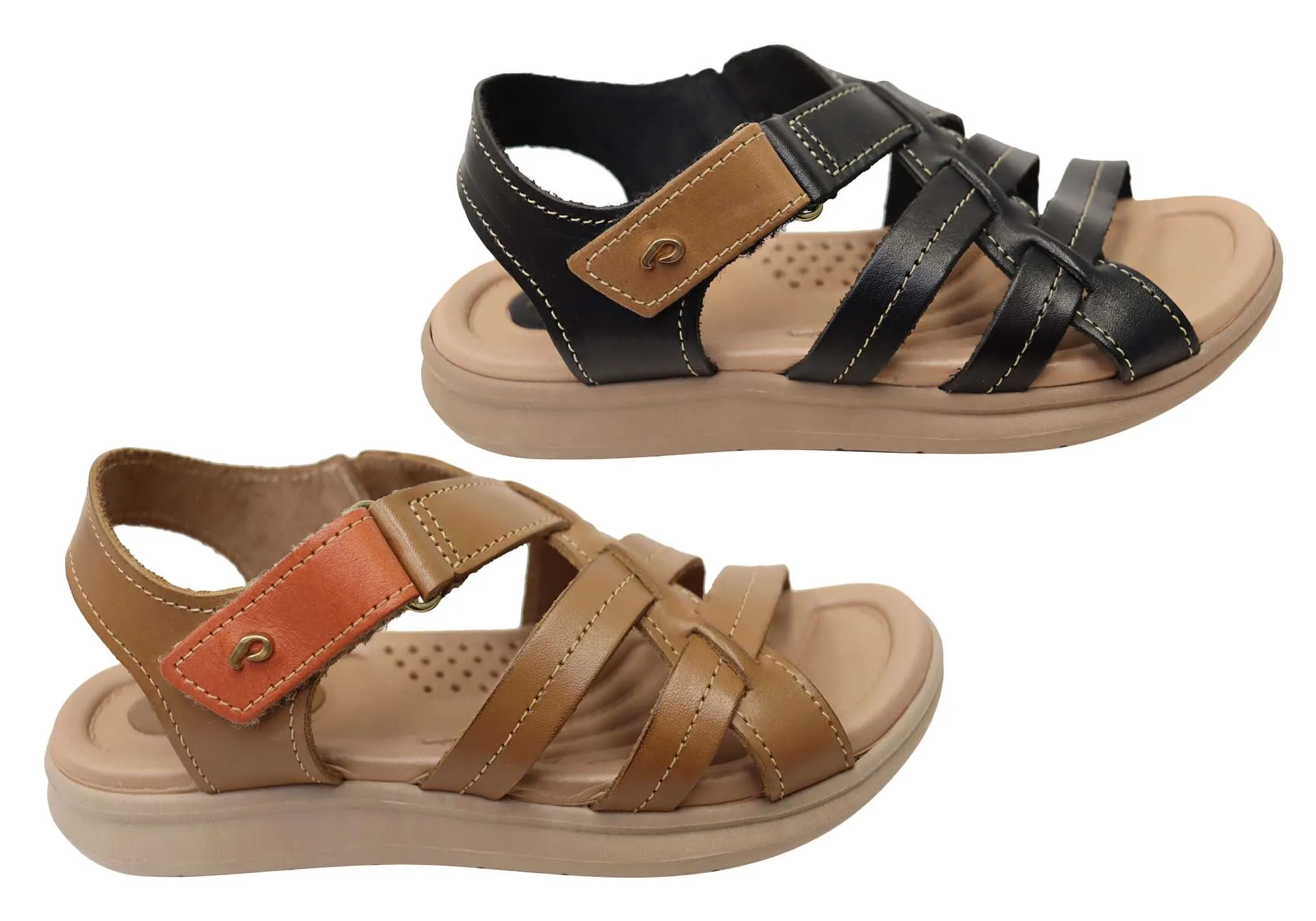 Pegada Gayle Damen Bequeme Ledersandalen Hergestellt In Brasilien Pegada Schuhe