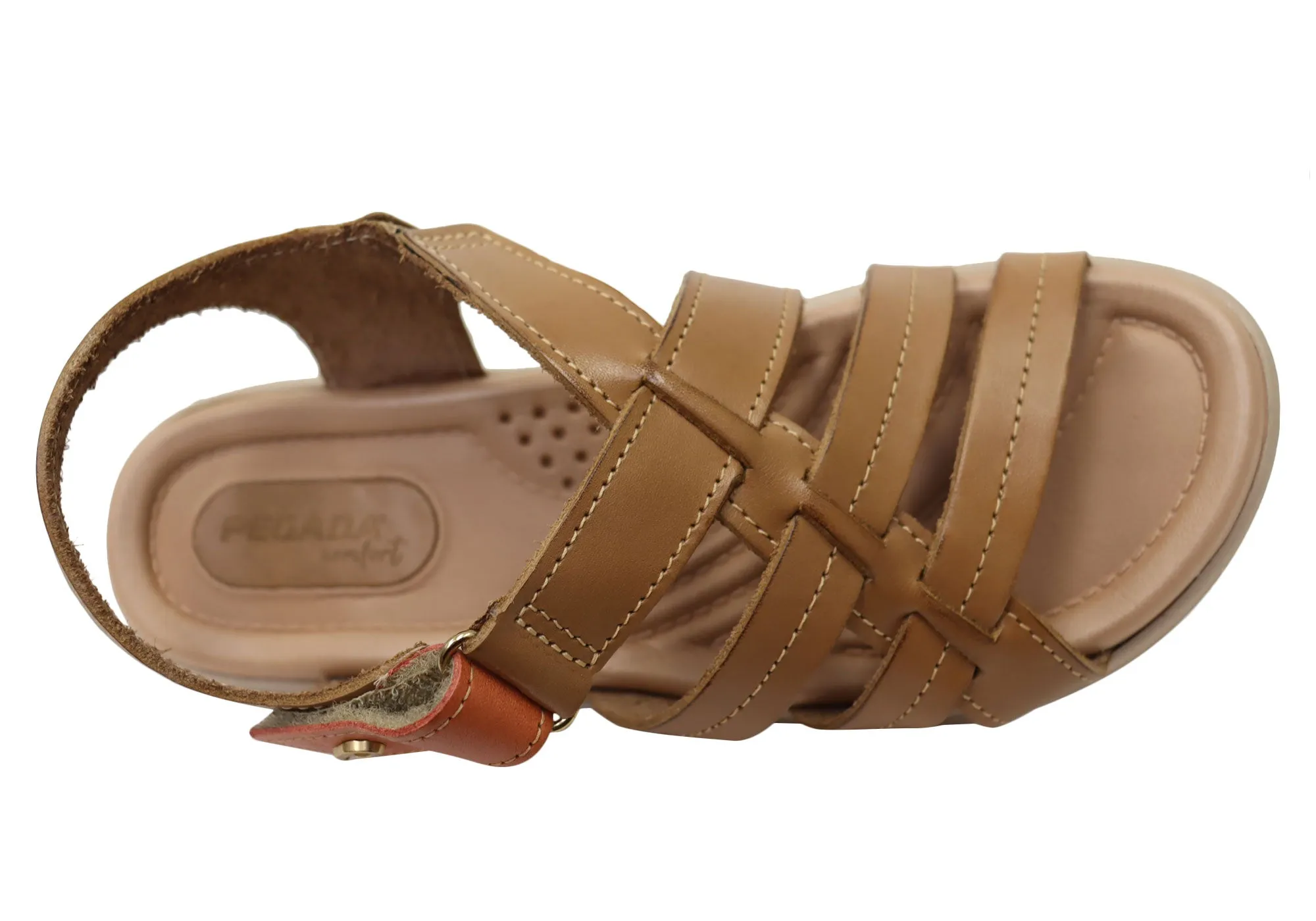 Pegada Gayle Damen Bequeme Ledersandalen Hergestellt In Brasilien Pegada Schuhe