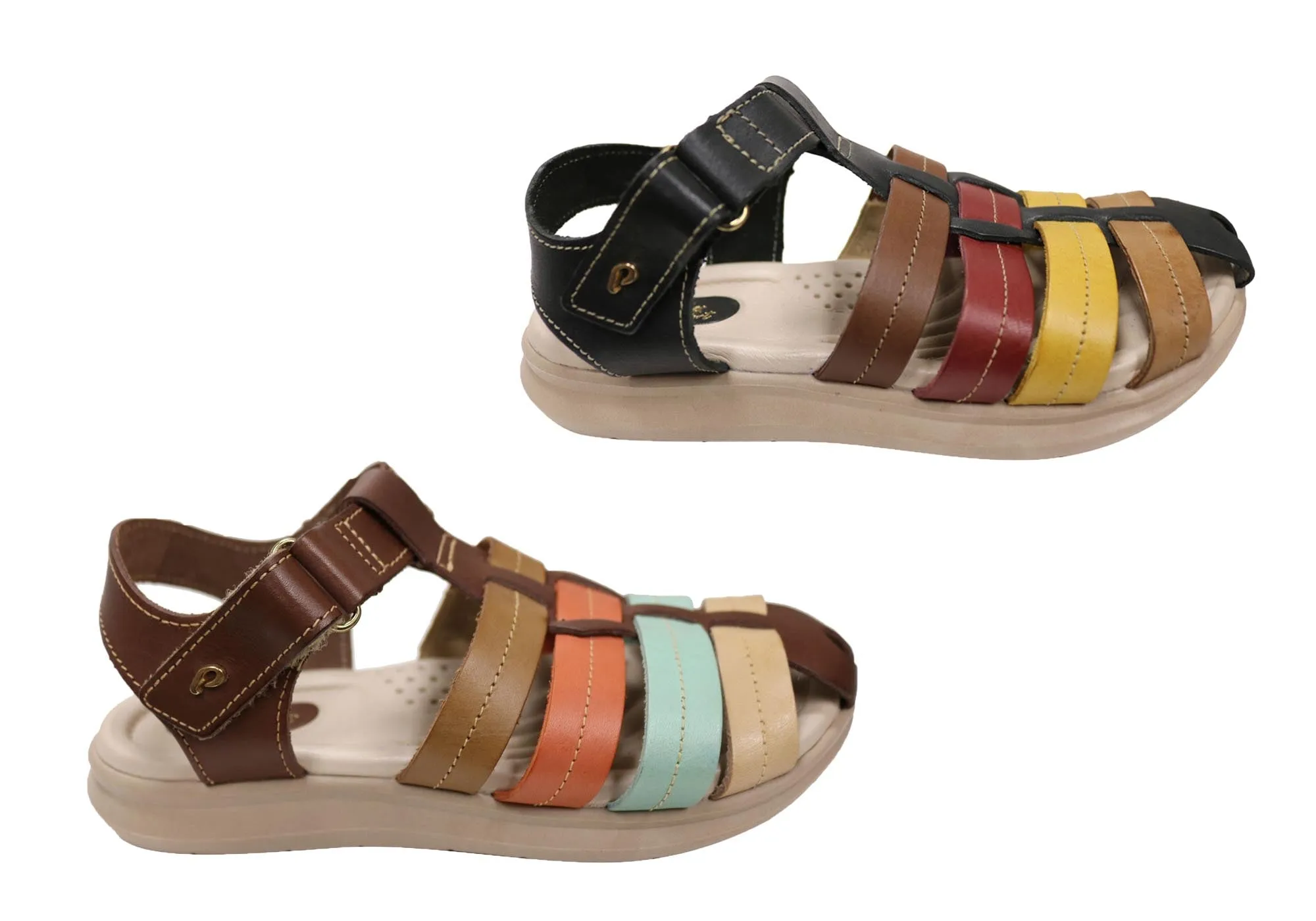 Pegada Nancy Damen Bequeme Ledersandalen Hergestellt In Brasilien Pegada Schuhe