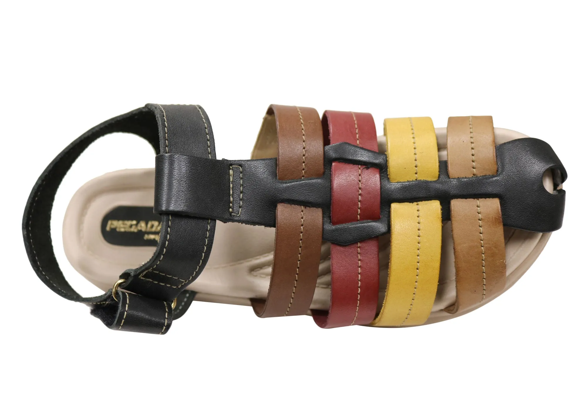Pegada Nancy Damen Bequeme Ledersandalen Hergestellt In Brasilien Pegada Schuhe