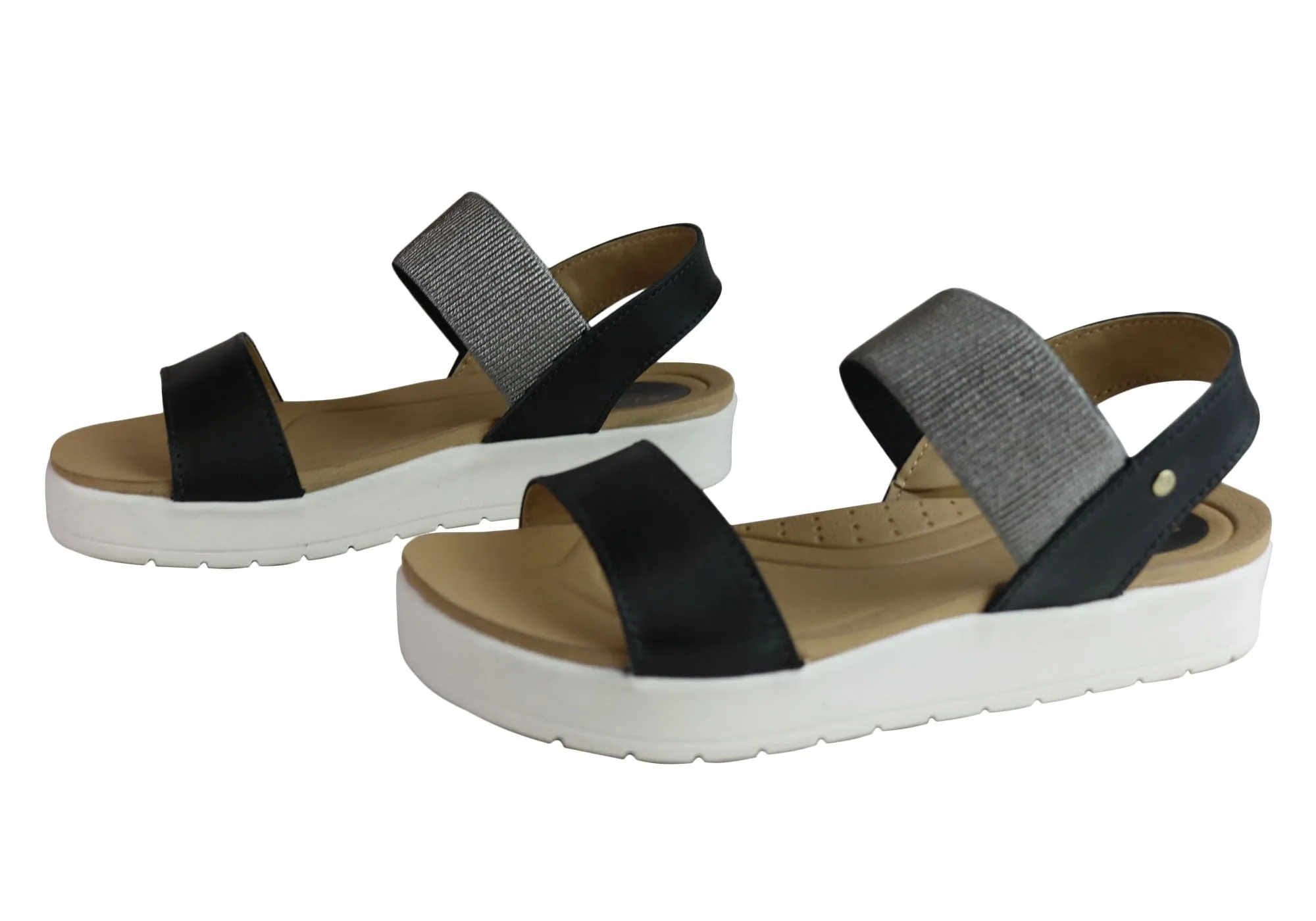 Pegada Rosie Damen Komfort-Gepolsterte Ledersandalen Hergestellt in Brasilien Pegada Schuhe