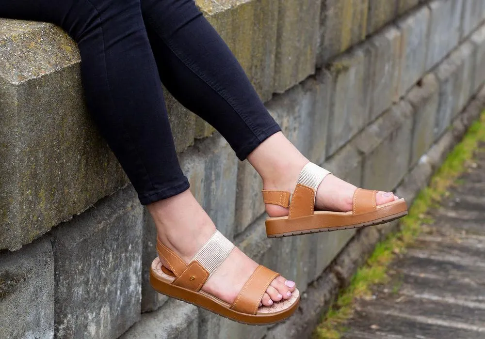 Pegada Rosie Damen Komfort-Gepolsterte Ledersandalen Hergestellt in Brasilien Pegada Schuhe
