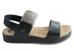 Pegada Rosie Damen Komfort-Gepolsterte Ledersandalen Hergestellt in Brasilien Pegada Schuhe