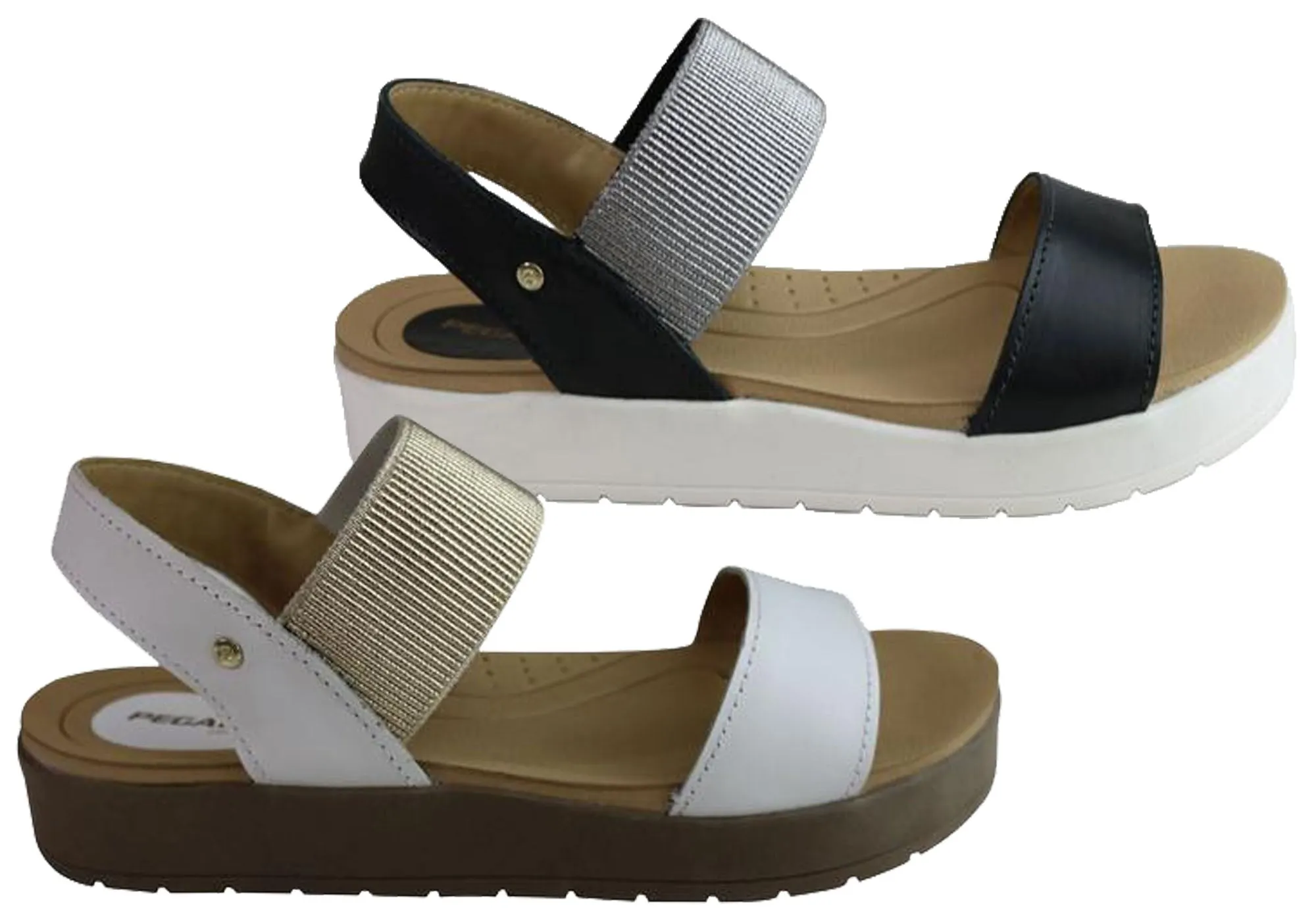 Pegada Rosie Damen Komfort-Gepolsterte Ledersandalen Hergestellt in Brasilien Pegada Schuhe