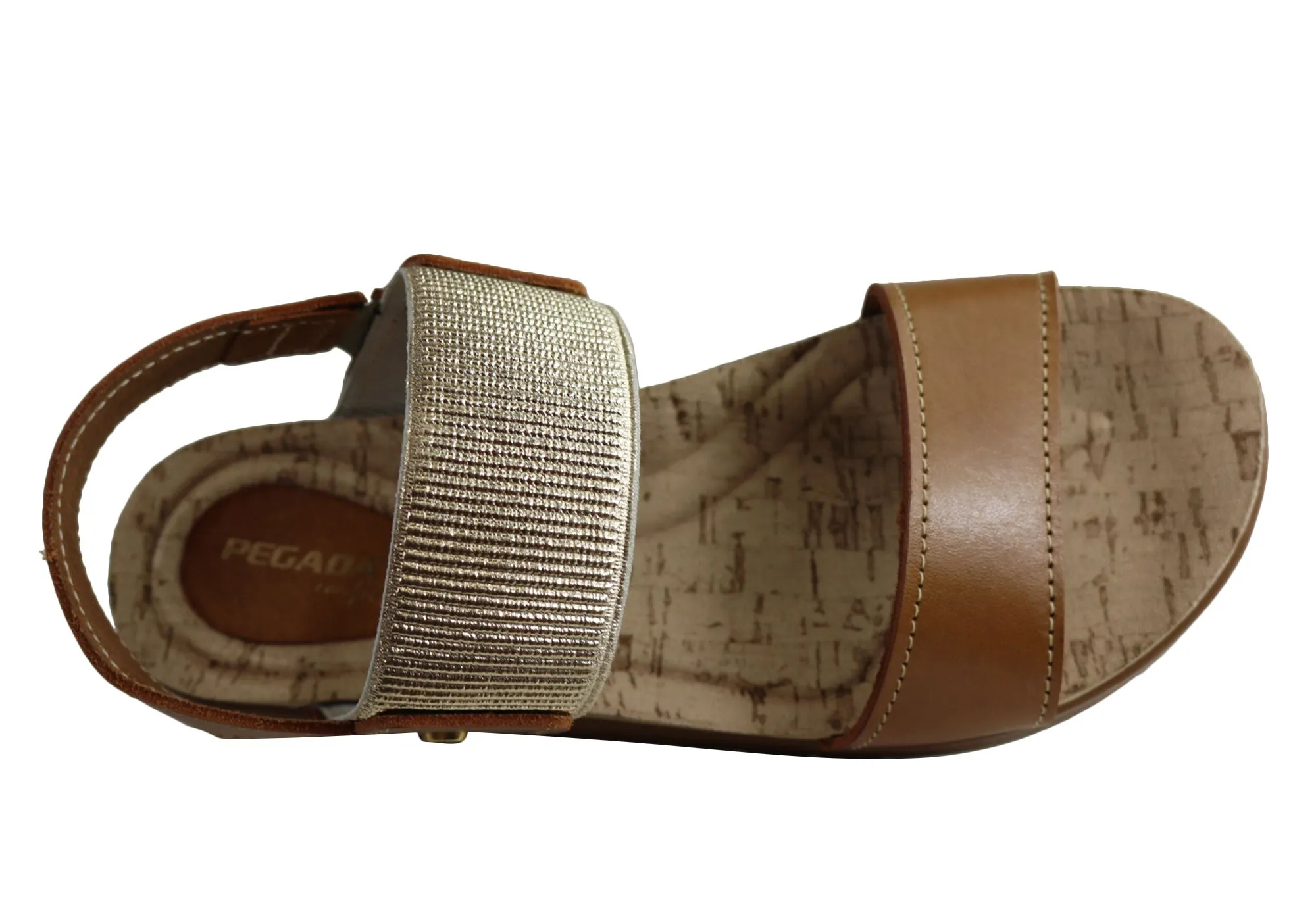 Pegada Rosie Damen Komfort-Gepolsterte Ledersandalen Hergestellt in Brasilien Pegada Schuhe