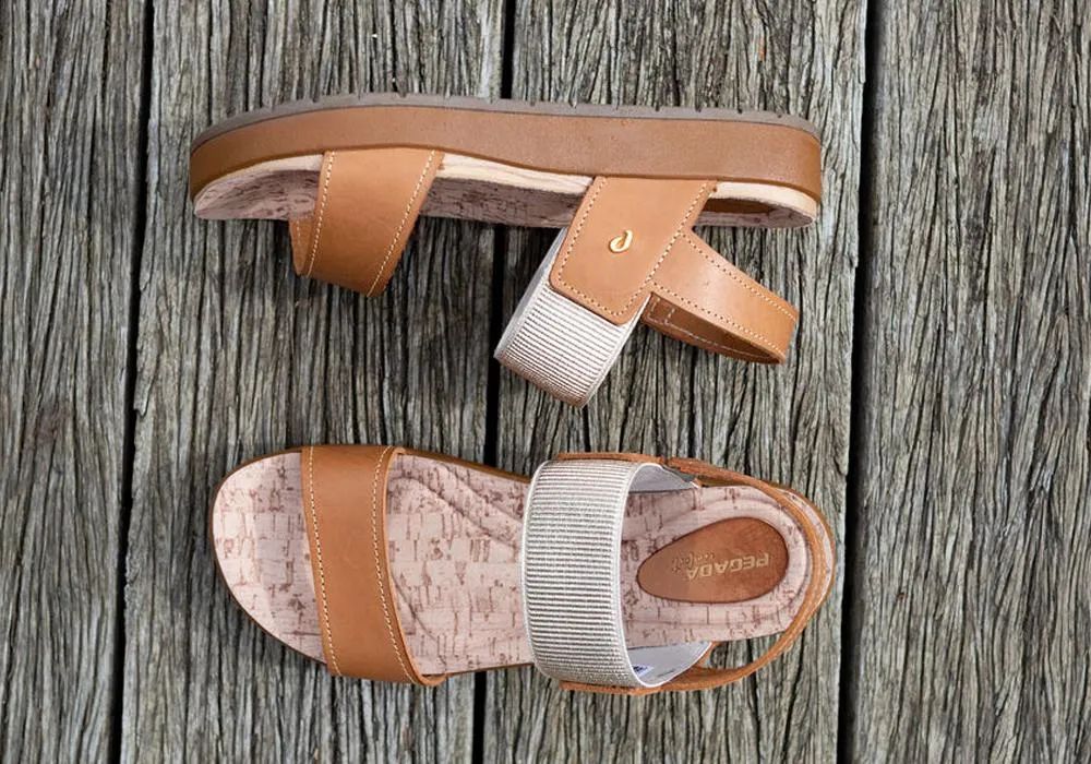 Pegada Rosie Damen Komfort-Gepolsterte Ledersandalen Hergestellt in Brasilien Pegada Schuhe
