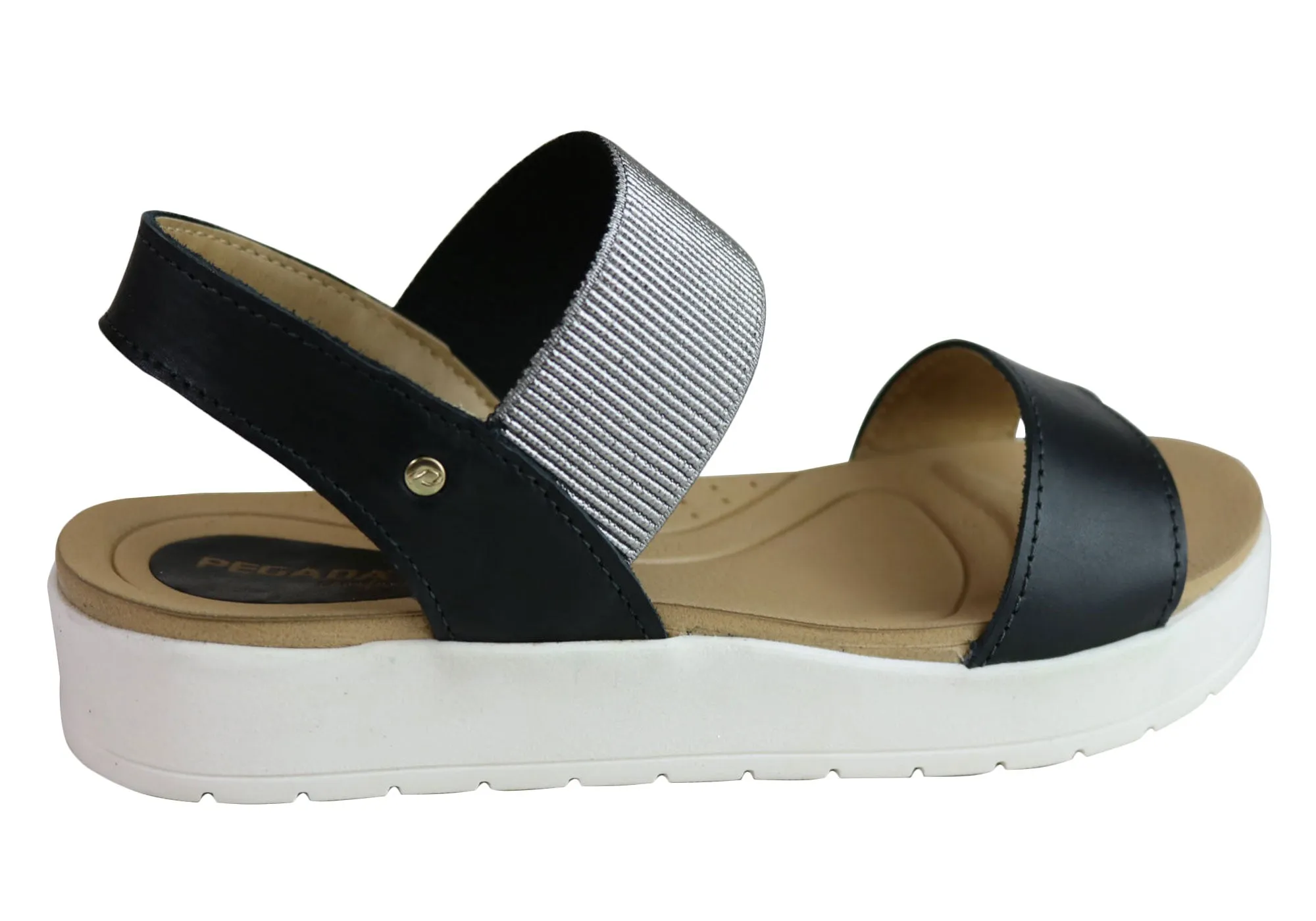 Pegada Rosie Damen Komfort-Gepolsterte Ledersandalen Hergestellt in Brasilien Pegada Schuhe