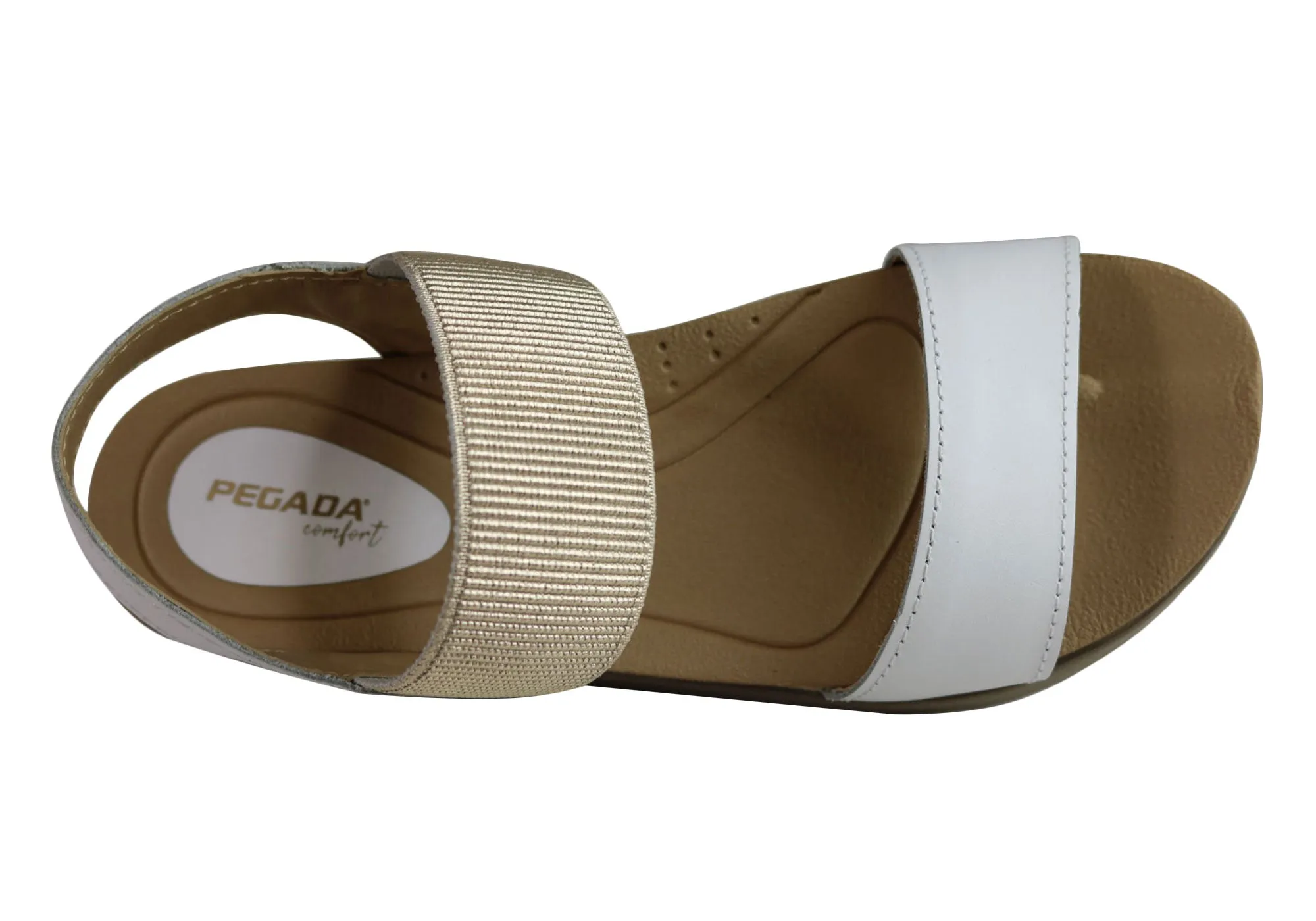 Pegada Rosie Damen Komfort-Gepolsterte Ledersandalen Hergestellt in Brasilien Pegada Schuhe