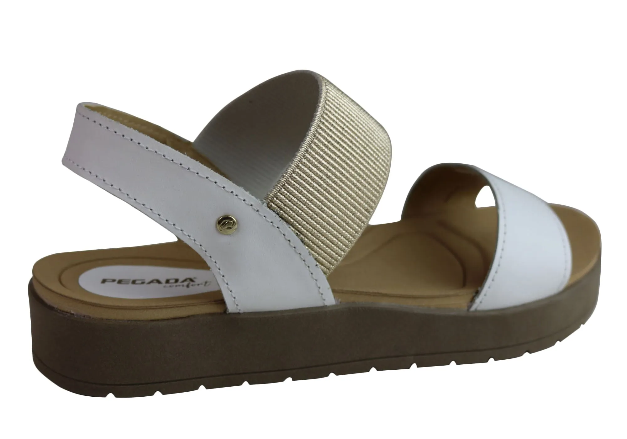 Pegada Rosie Damen Komfort-Gepolsterte Ledersandalen Hergestellt in Brasilien Pegada Schuhe