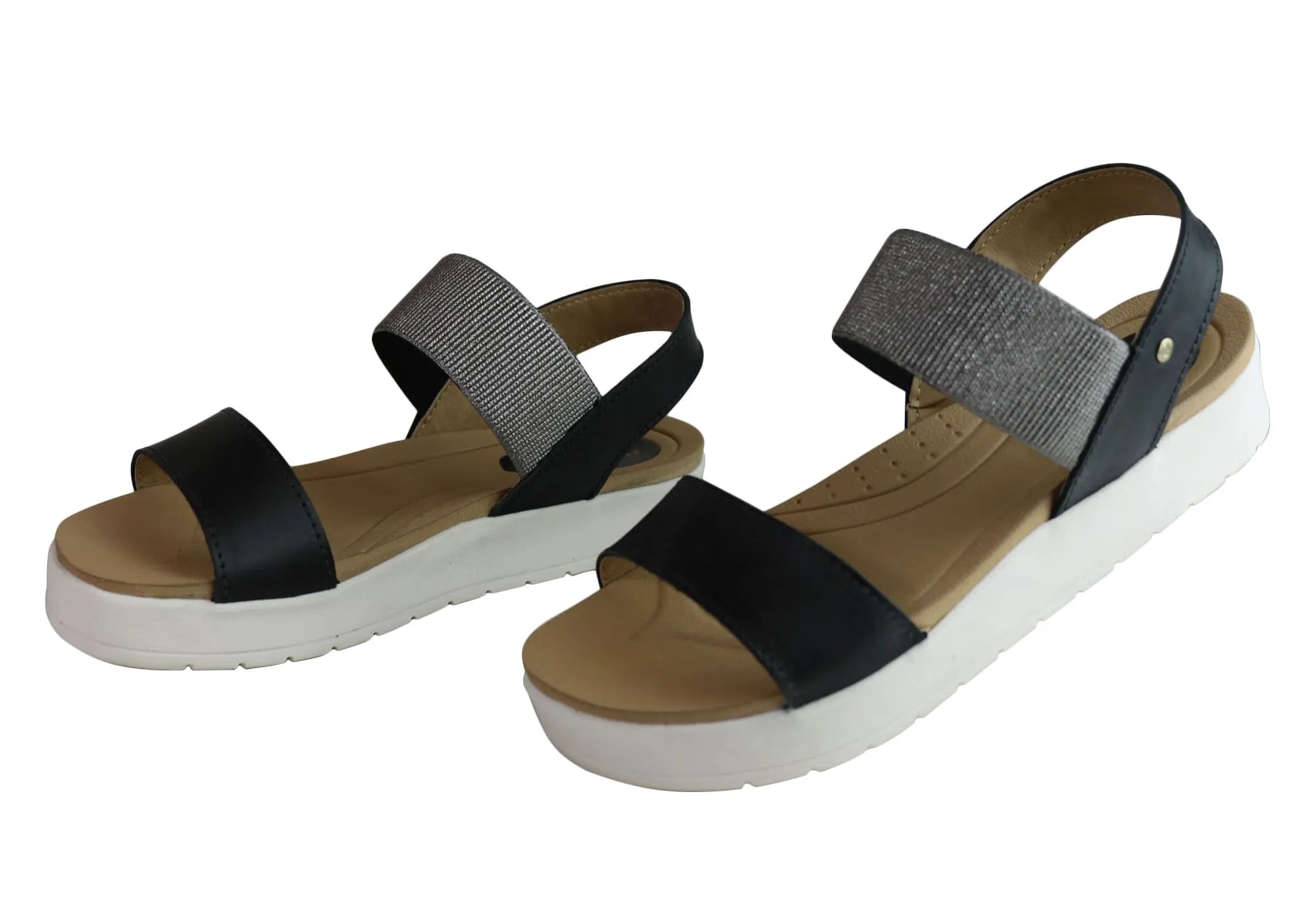 Pegada Rosie Damen Komfort-Gepolsterte Ledersandalen Hergestellt in Brasilien Pegada Schuhe