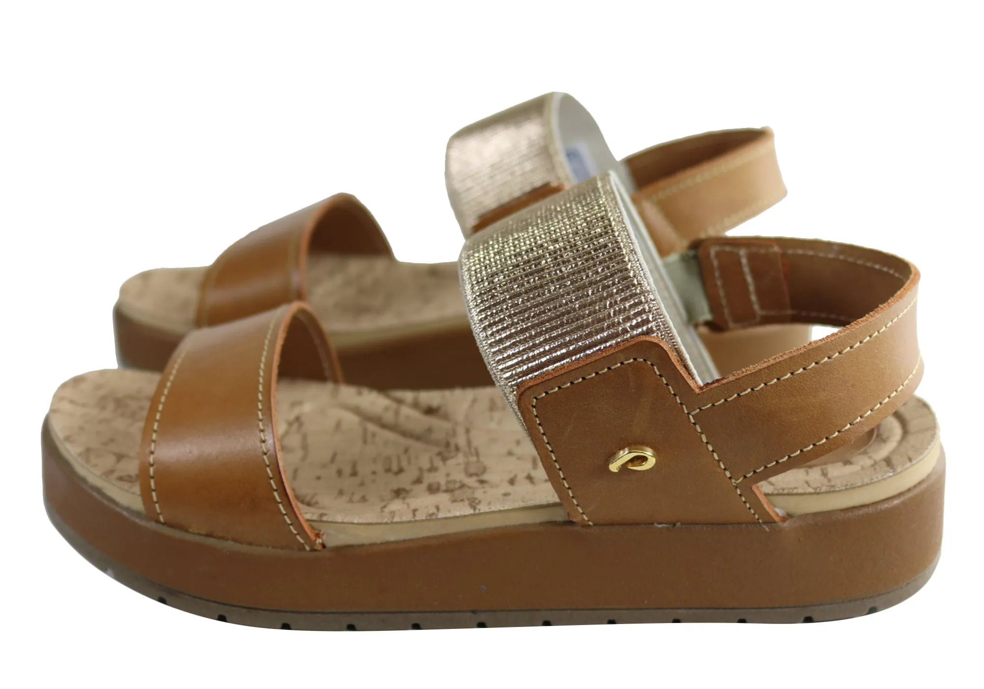 Pegada Rosie Damen Komfort-Gepolsterte Ledersandalen Hergestellt in Brasilien Pegada Schuhe