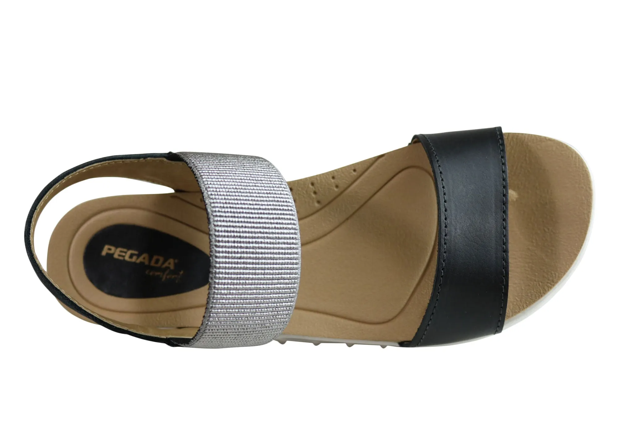 Pegada Rosie Damen Komfort-Gepolsterte Ledersandalen Hergestellt in Brasilien Pegada Schuhe