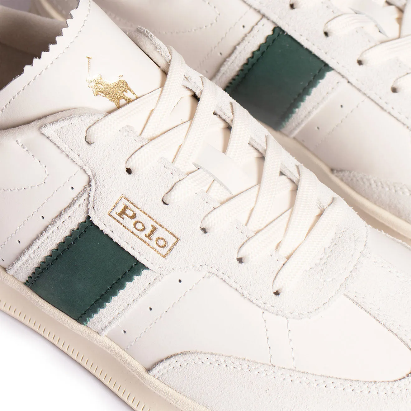 Polo Ralph Lauren Aera Turnschuhe Low Top Schnürung Weiß / Grün