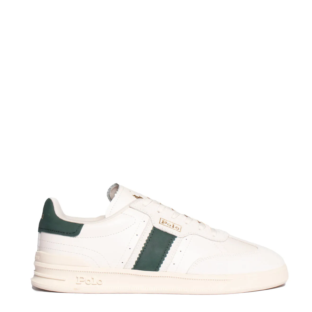 Polo Ralph Lauren Aera Turnschuhe Low Top Schnürung Weiß / Grün