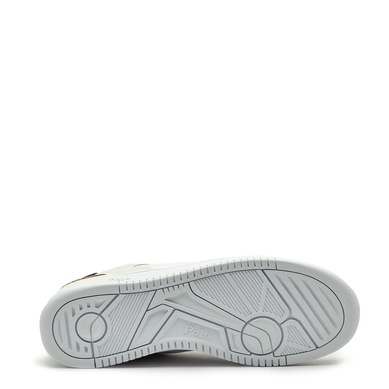 Polo Ralph Lauren Masters Court Leder-Trainer Weiß / Marine