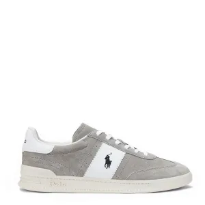 Polo Sport Heritage Aera Suede Turnschuhe Ergraut / Deckwash Weiß