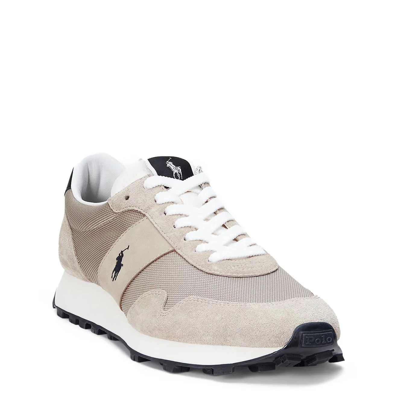Polo Sport PRL Trail 125 Sneaker mit Wildleder-Applikationen in Milkshake / Schwarz