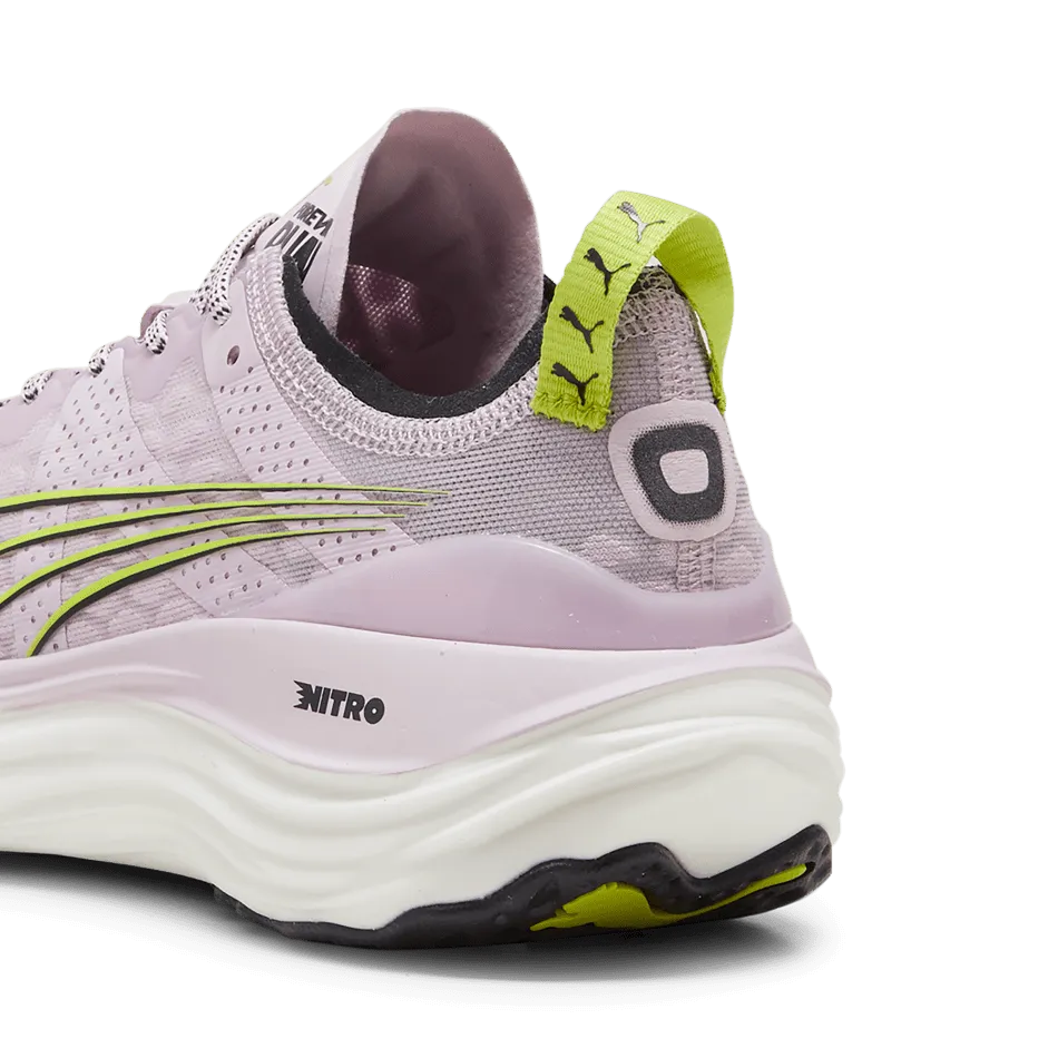 Puma ForeverRun Nitro Damen Laufschuhe in Grau Dunst-Puma Schwarz-Lime Pow SS24