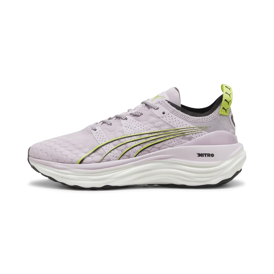 Puma ForeverRun Nitro Damen Laufschuhe in Grau Dunst-Puma Schwarz-Lime Pow SS24