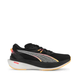 Puma Herren Deviate Nitro 3 Laufschuhe in Schwarz/Sun Stream AW24
