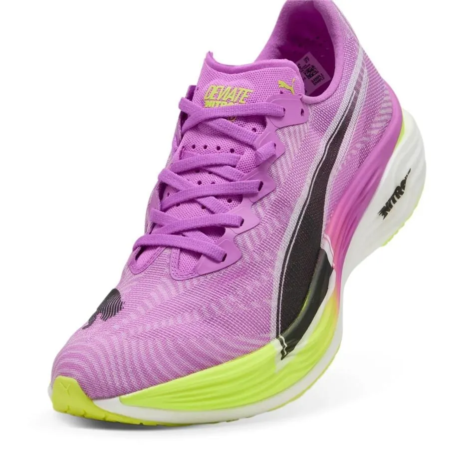 Puma Herren Deviate NITRO Elite 3 Laufschuhe in Reinem Magenta/Gelb Alarm SS25