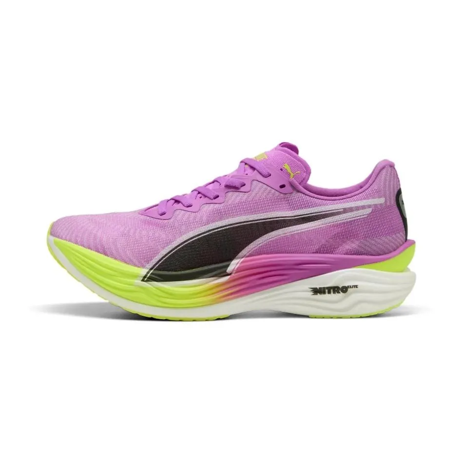 Puma Herren Deviate NITRO Elite 3 Laufschuhe in Reinem Magenta/Gelb Alarm SS25